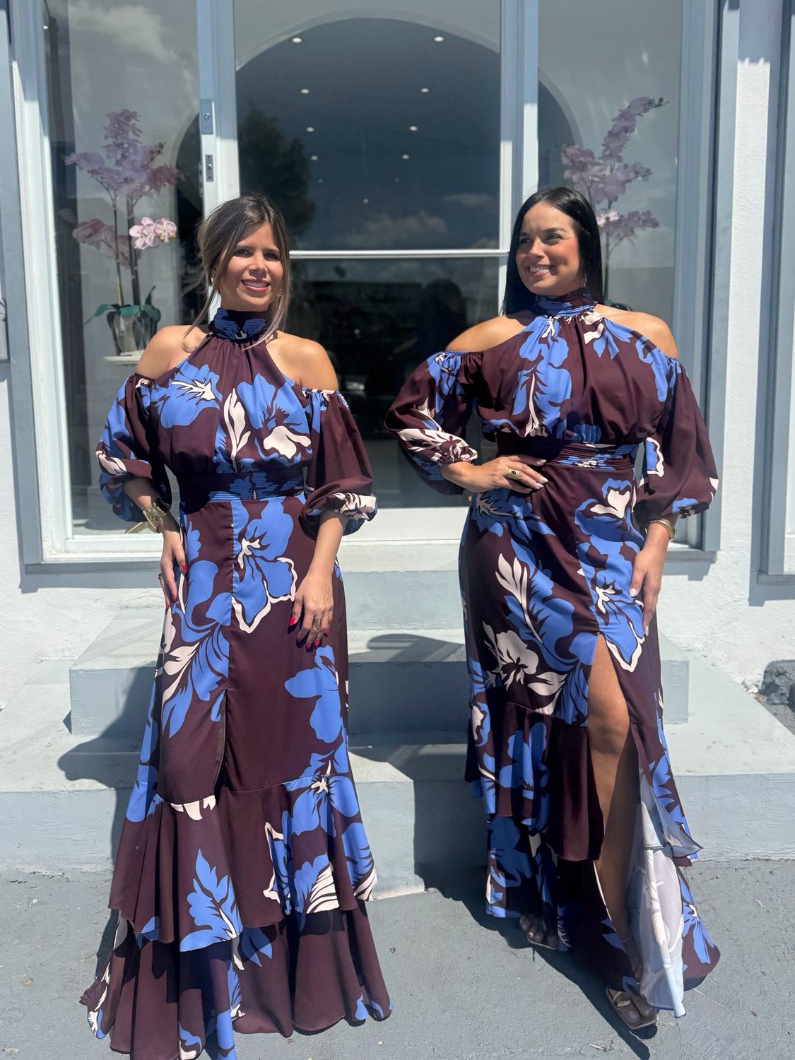 Cocoa &amp; Blue Long Sleeve Exclusive Dress