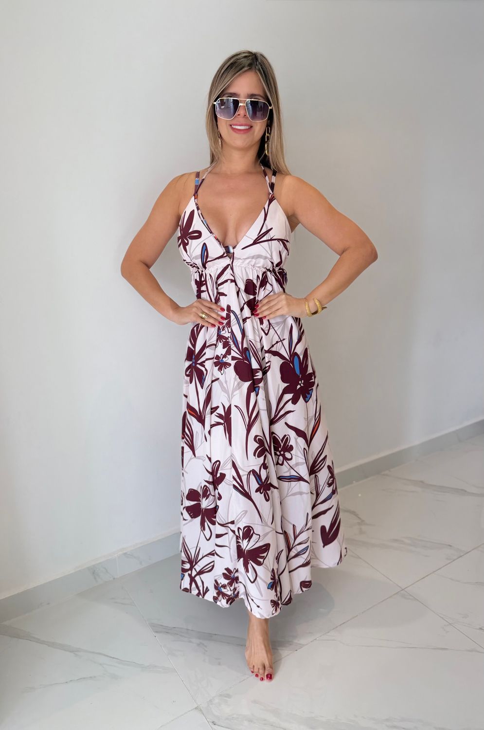 Flowers Cover Up Dress