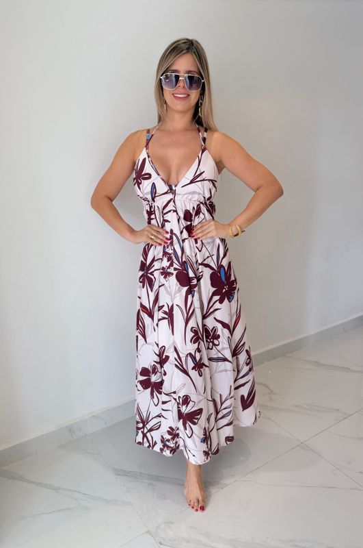 Flowers Cover Up Dress