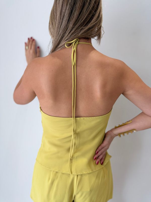 Mustard Short Pant Set