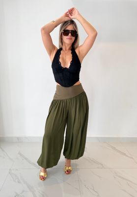 Militar Green Aladdin Pant
