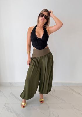 Militar Green Aladdin Pant
