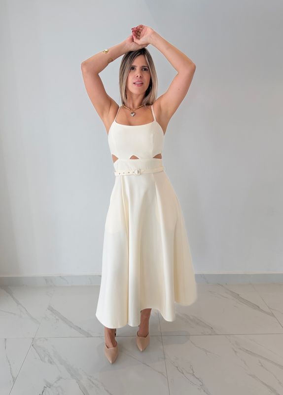 Ivory Midi Dress
