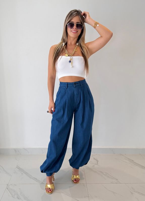 Denim Balloon Pants