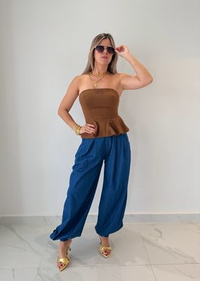 Denim Balloon Pants