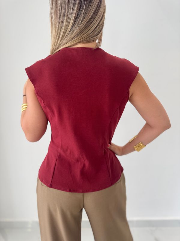 Burgundy Blouse