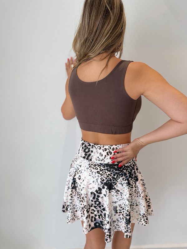 Leopard &amp; Brown Skort Sport Set
