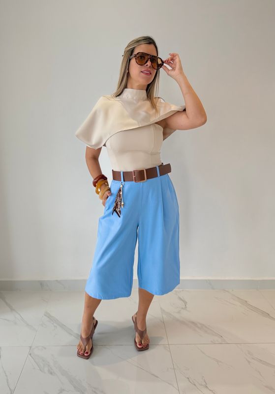Light Blue Jorts Pants