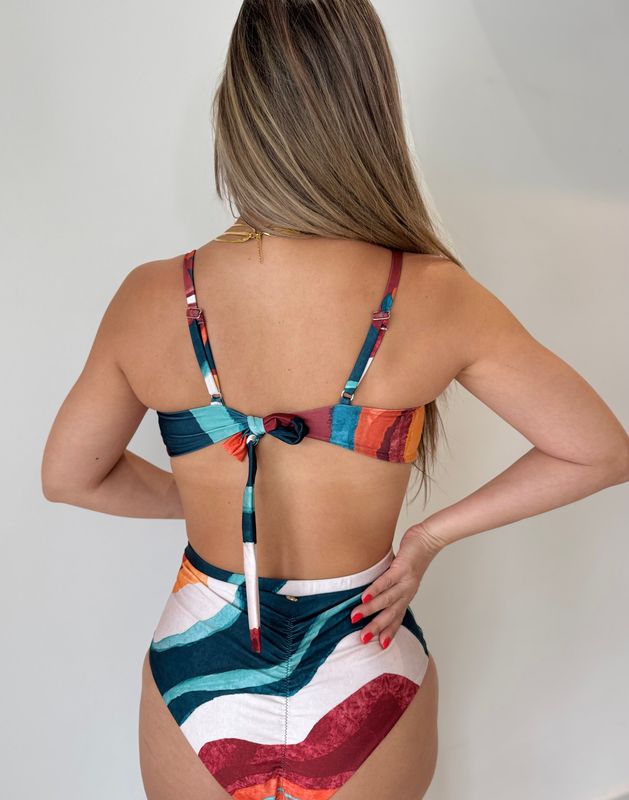 Nebula Printed High Waisted Bikini