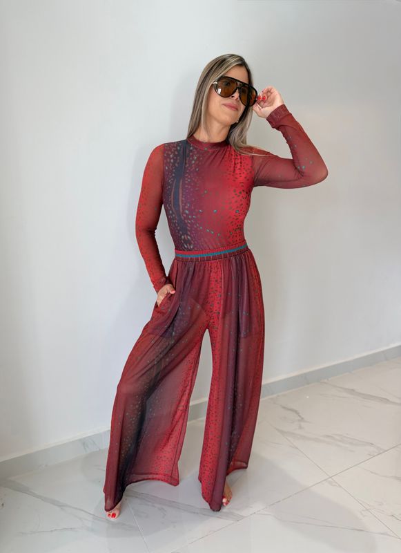 Red Bambi Mesh Pant