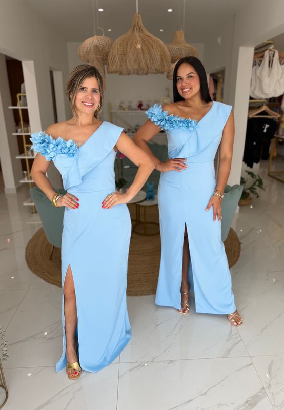 Light Blue Exclusive Formal Dress