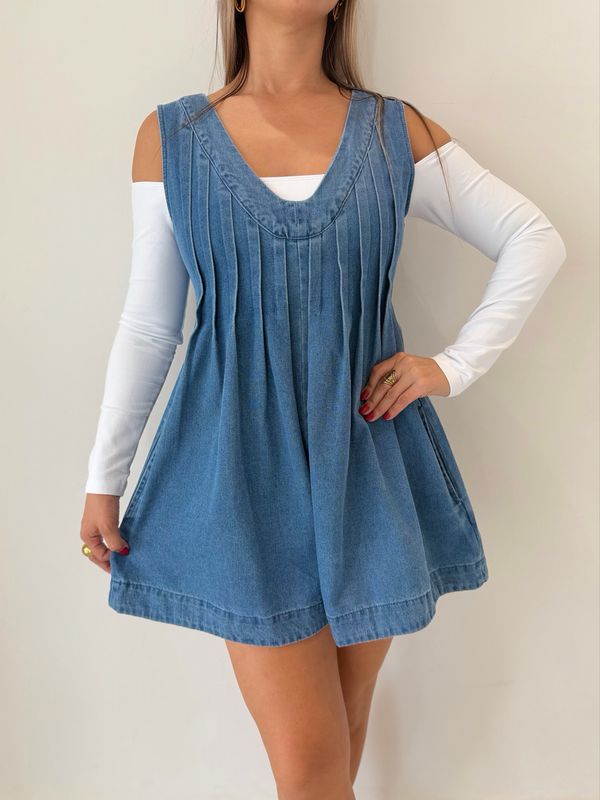 Denim Romper