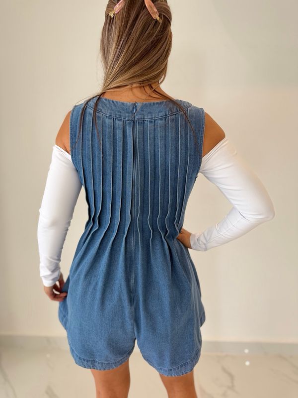 Denim Romper