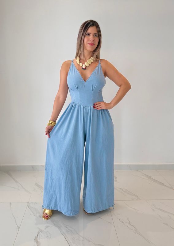 Denim Aladdin Jumpsuit
