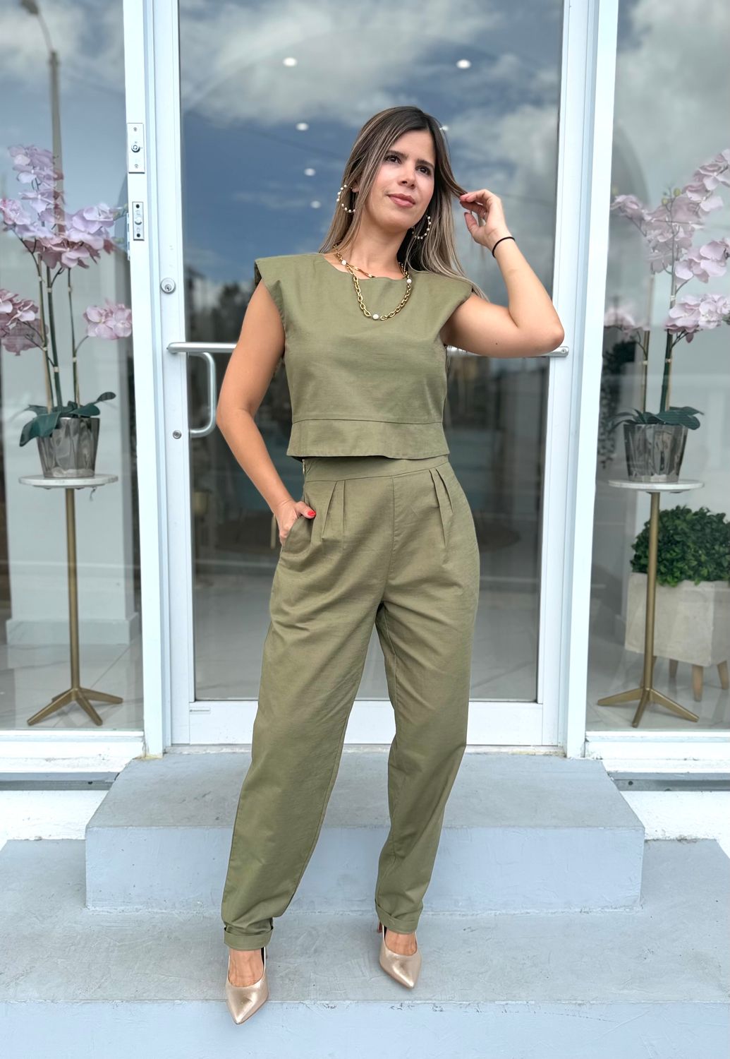 Militar Green Casual Set Nostrum Brand