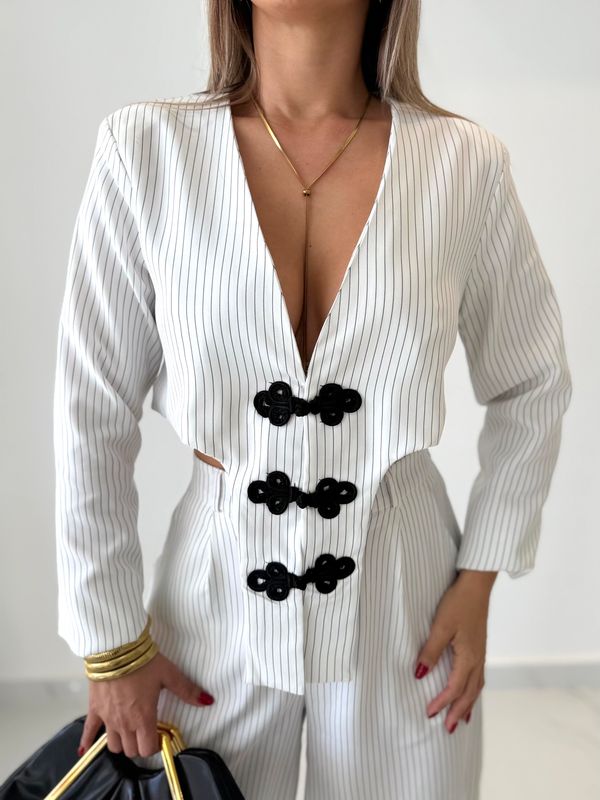 White Fashion Jogger Set
