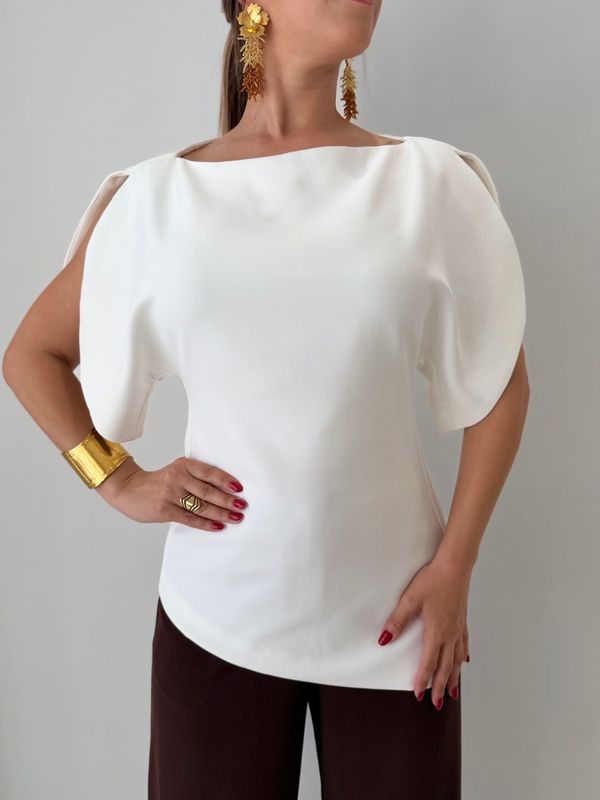 White Fashion Blouse