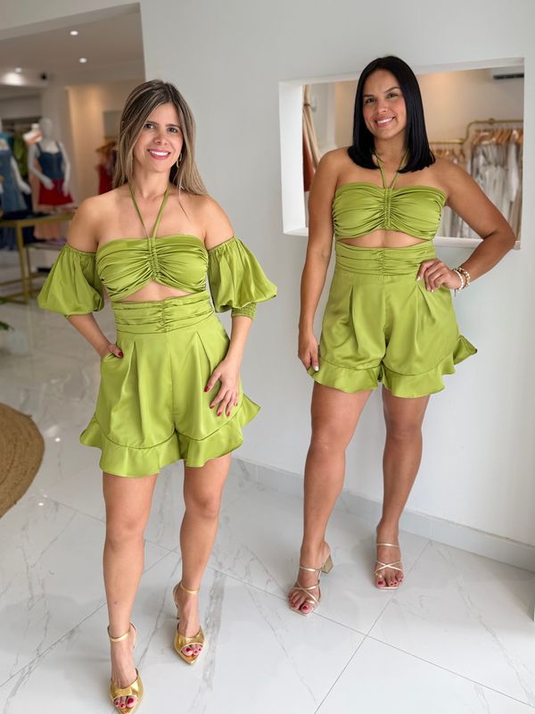 Pistachio Nostrum Exclusive Design Romper