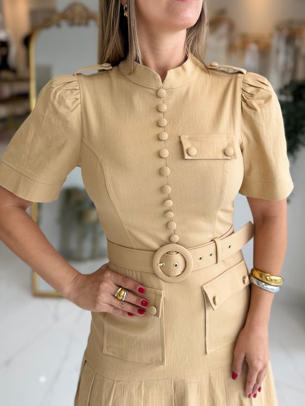 Tan Premium Collection Short Dress
