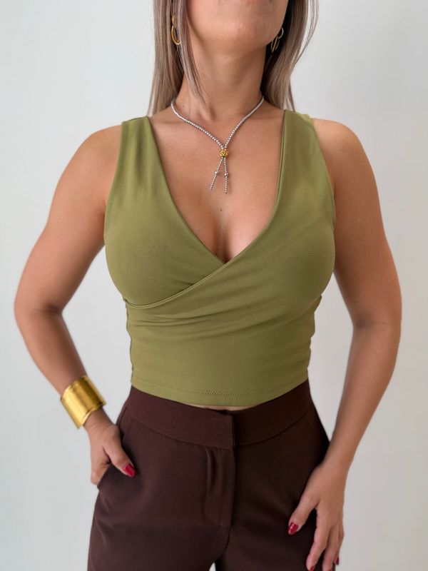 Olive Green Basic Top