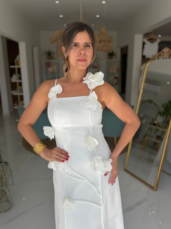White Flowers Exclusive Collection Dress