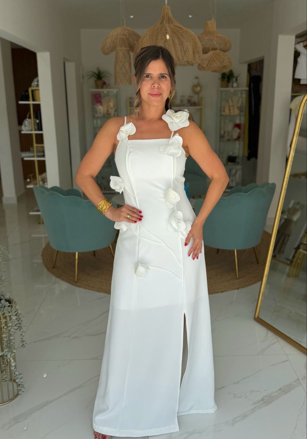 White Flowers Exclusive Collection Dress
