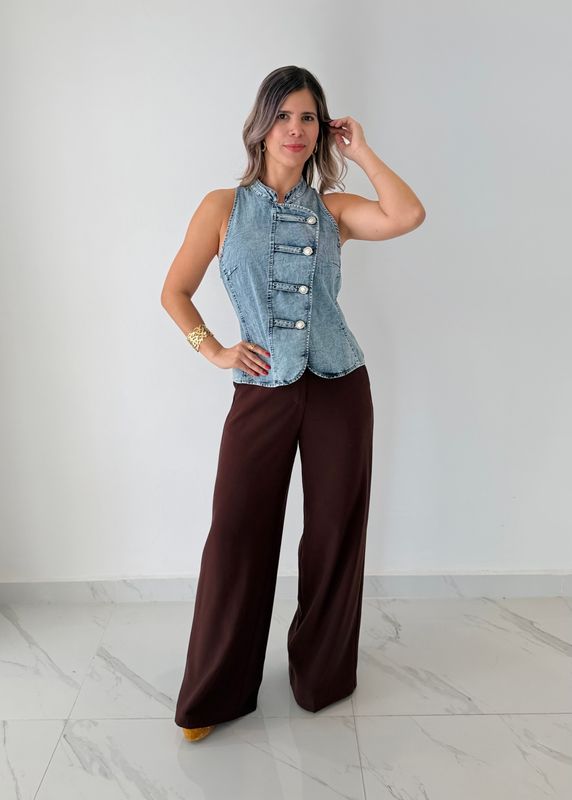Wash Denim Vest