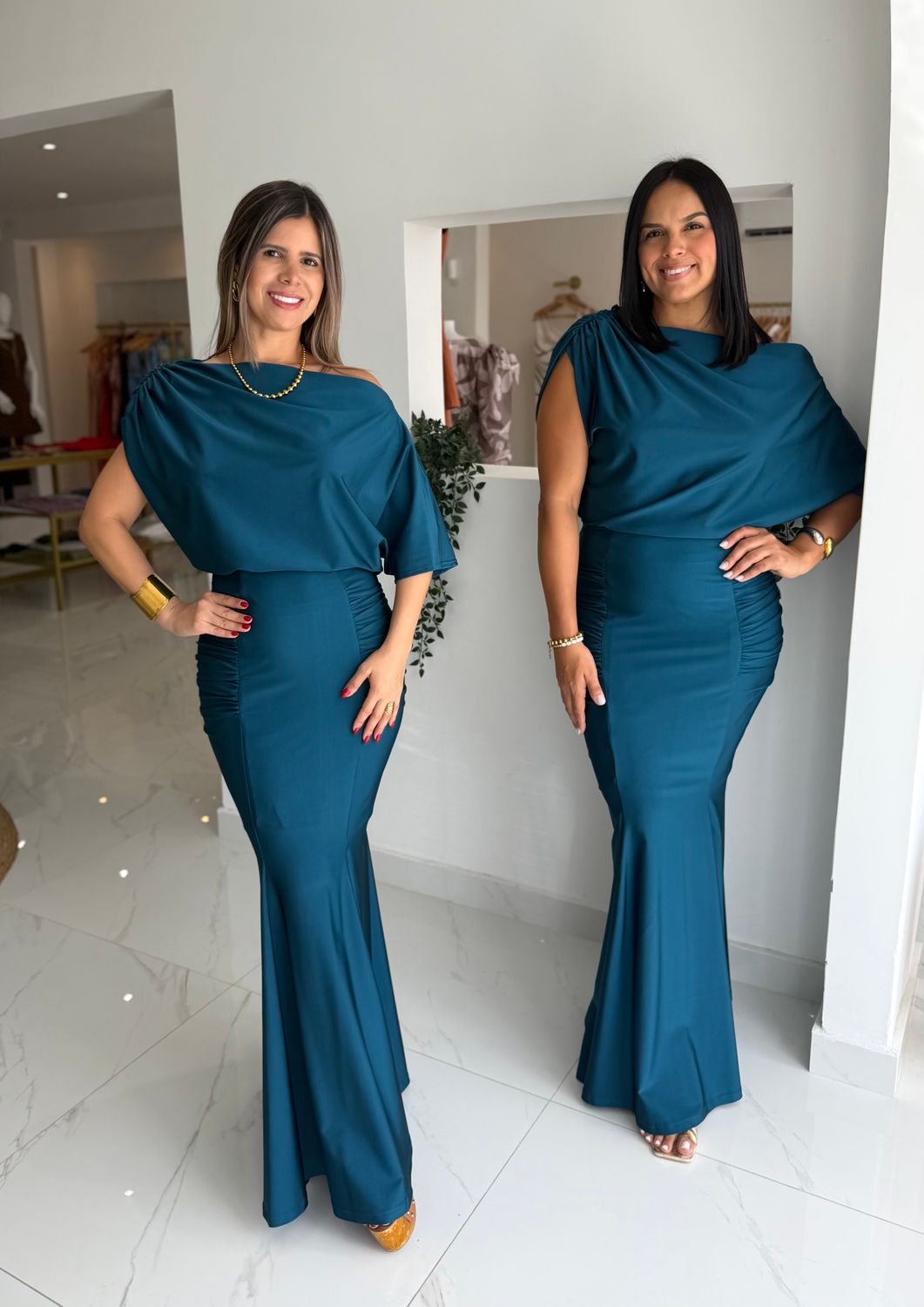 Teal Elegant Exclusive Skirt Set