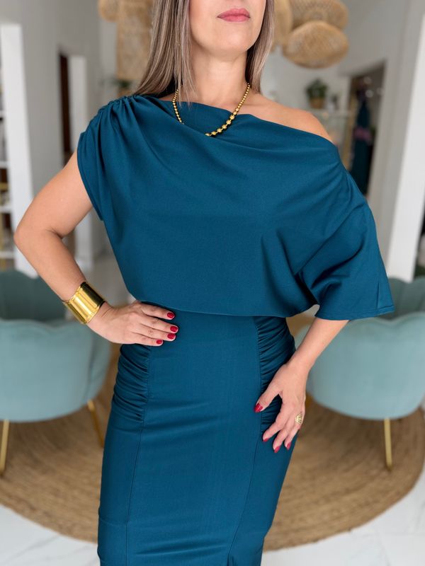 Teal Elegant Exclusive Skirt Set