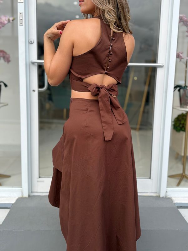 Mocha Skirt Set
