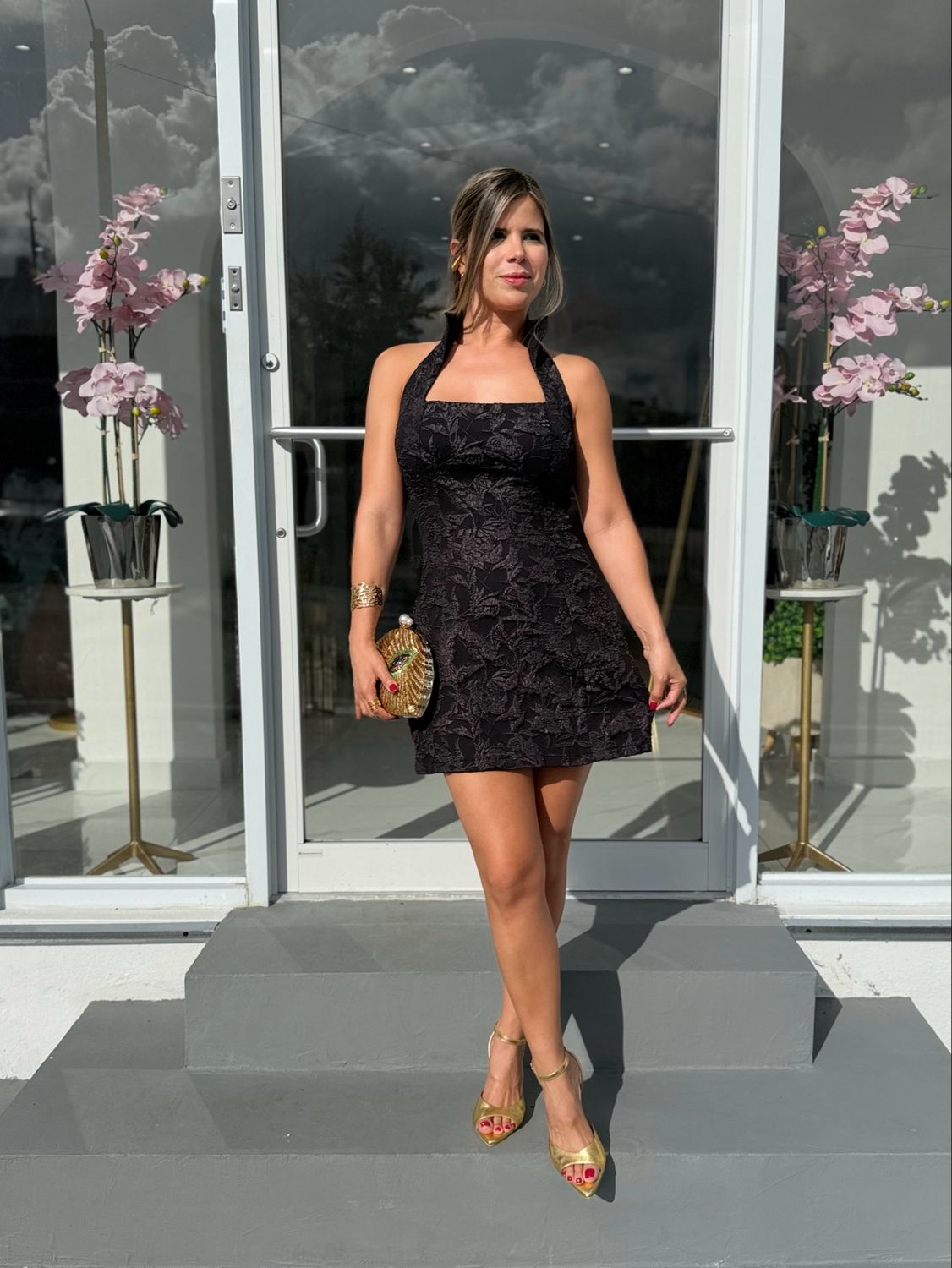 Black Fashion Short Dress
