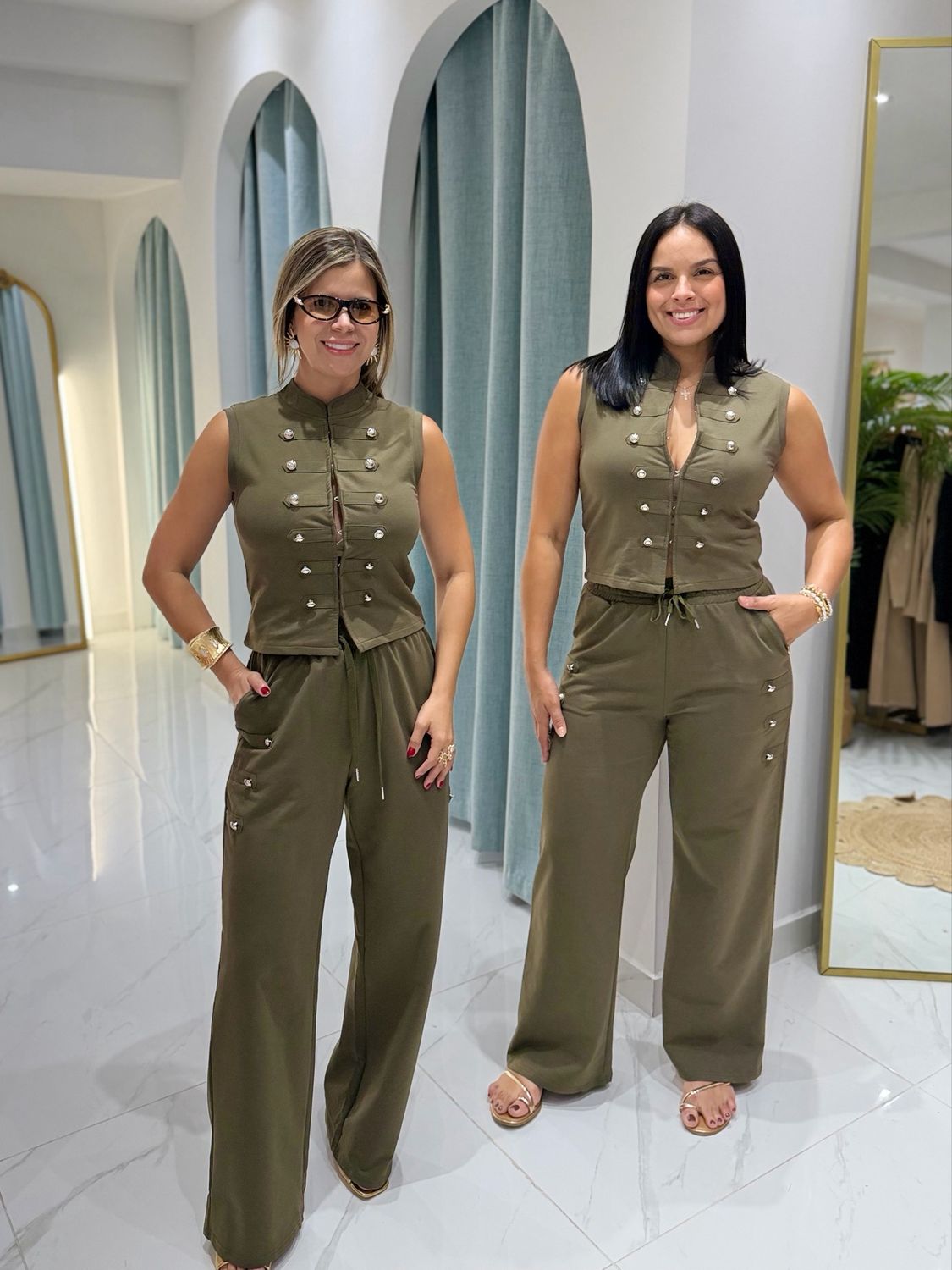 Militar Green Comfy Pant Set