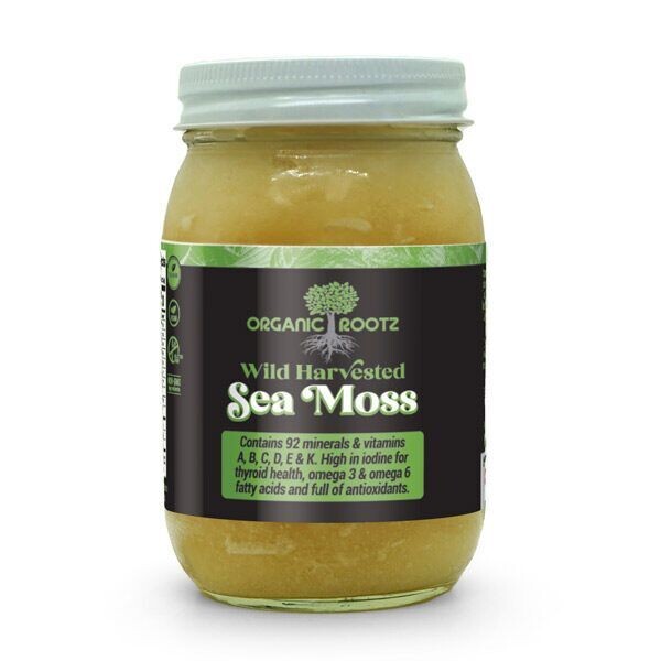 Organic Rootz Wild Harvested St. Lucia Gold Sea Moss Gel