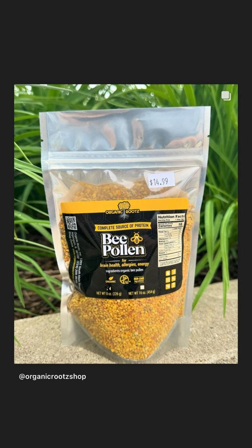 Organic Rootz Locally Sourced Bee Pollen