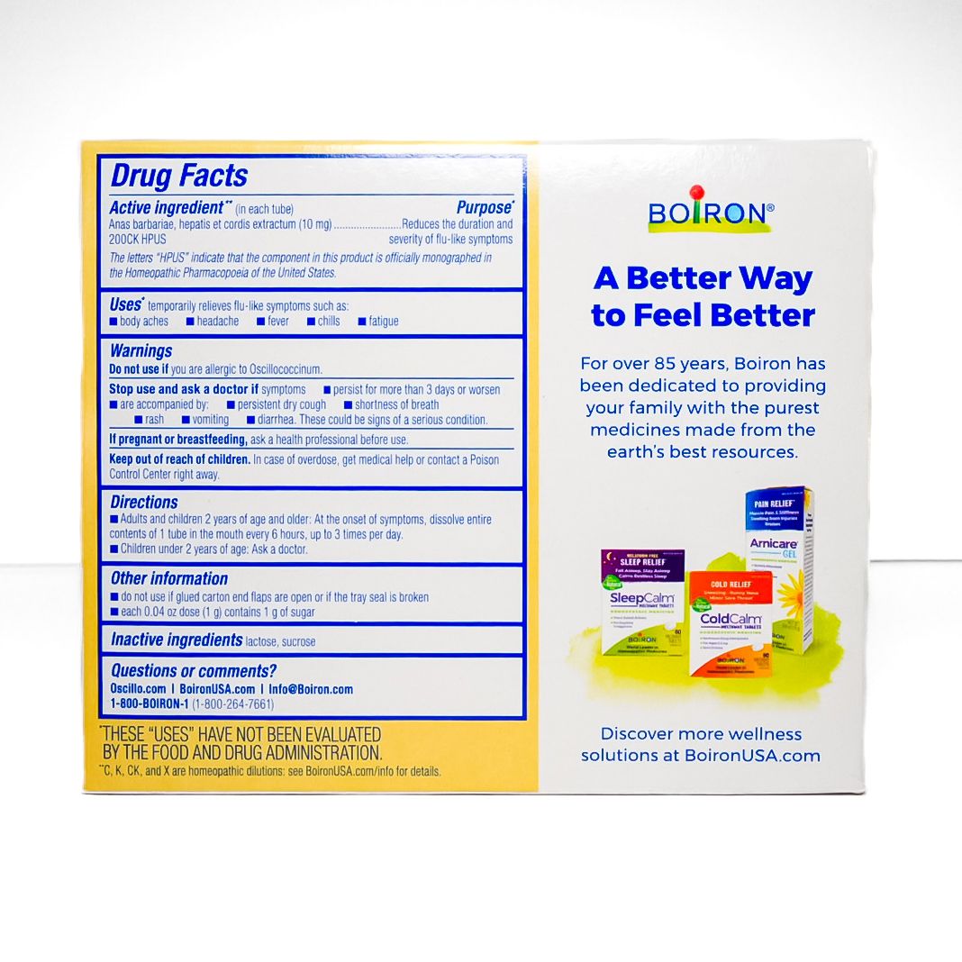 Oscillococcinum Single Dose Tubes