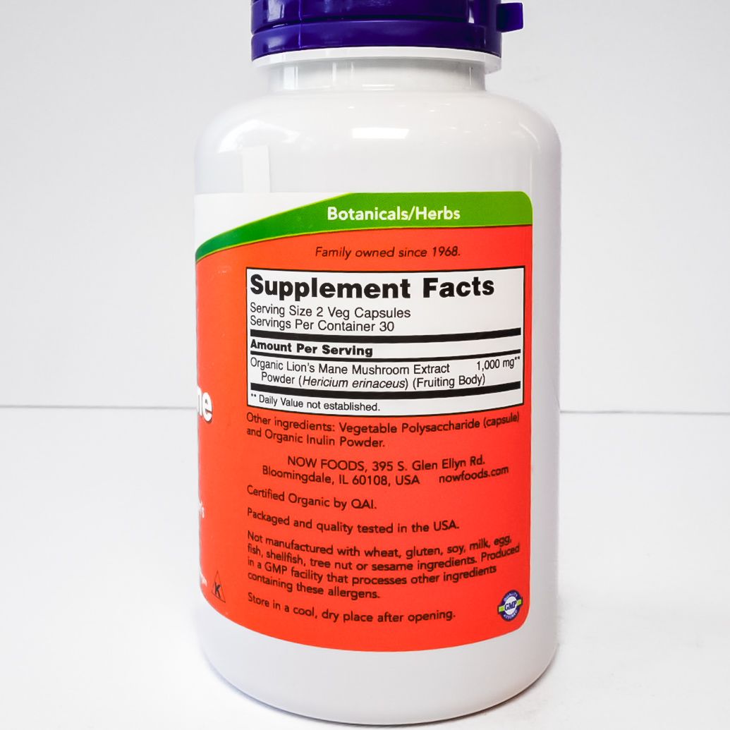 Now Foods Lion's Mane Mushroom