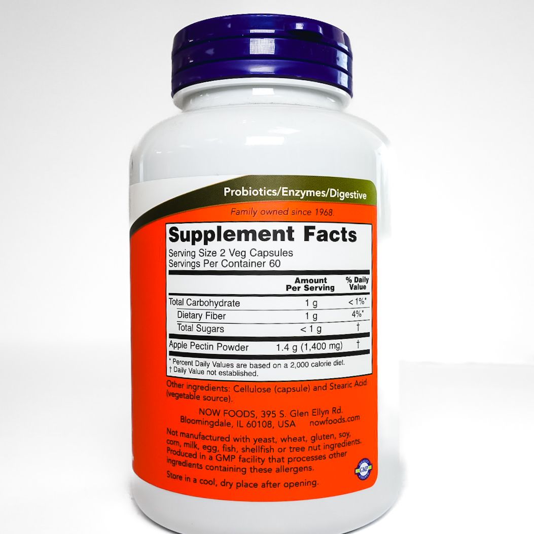 Now Foods Apple Pectin Veg Capsules