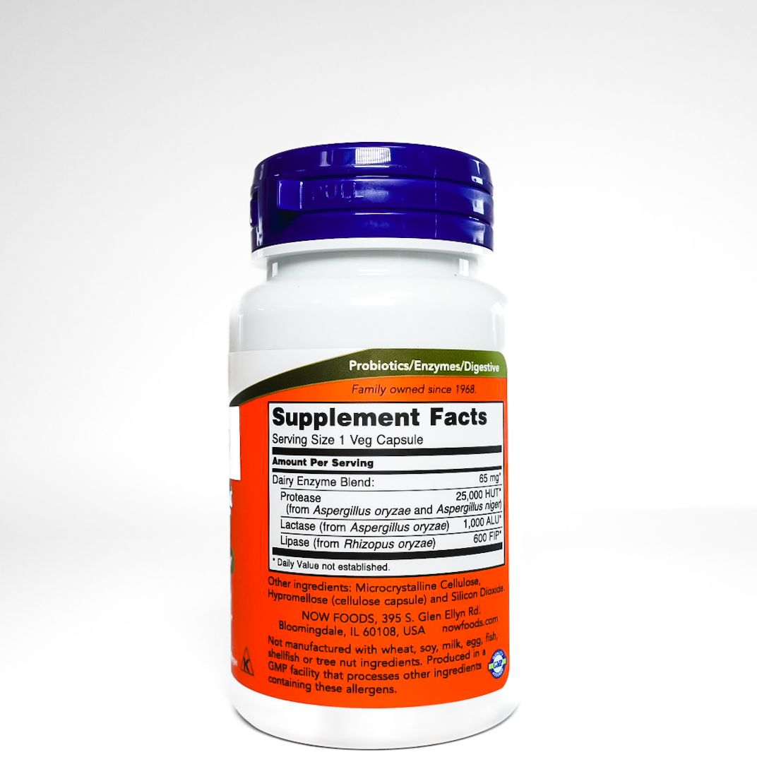Now Foods Dairy Digest Complete Capsules