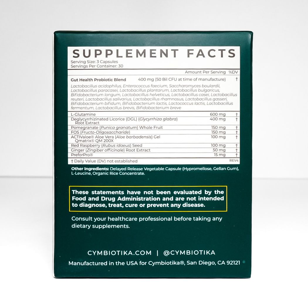 Cymbiotika Probiotic Gut Health