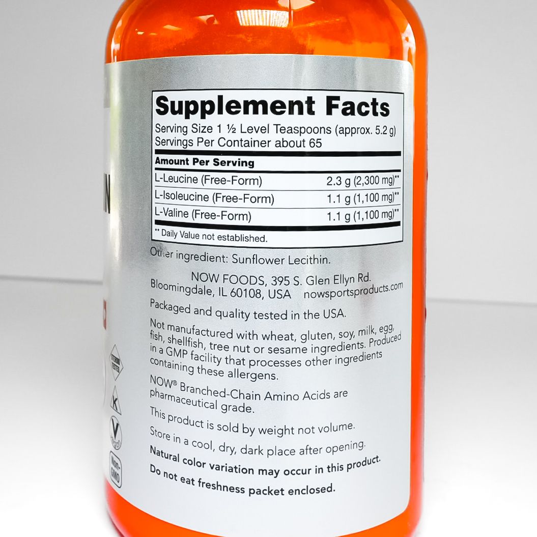 Now Foods Branched Chain Amino Acid Powder