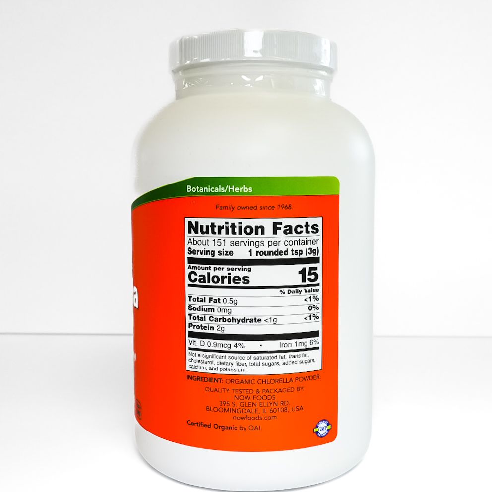 Now Foods Certified Organic Chlorella Pure Powder