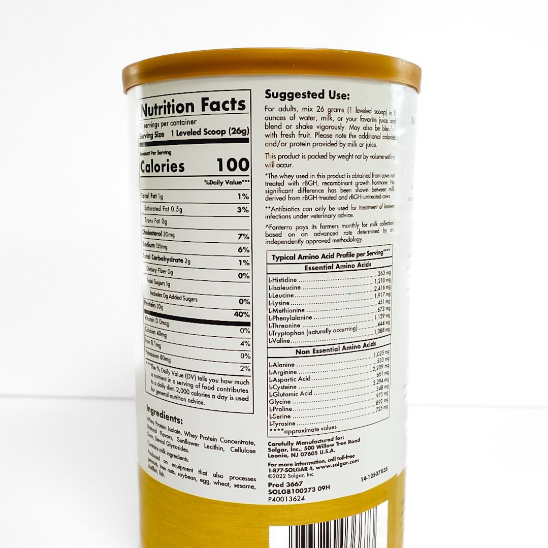 Grass Fed Whey Protein (Vanilla)