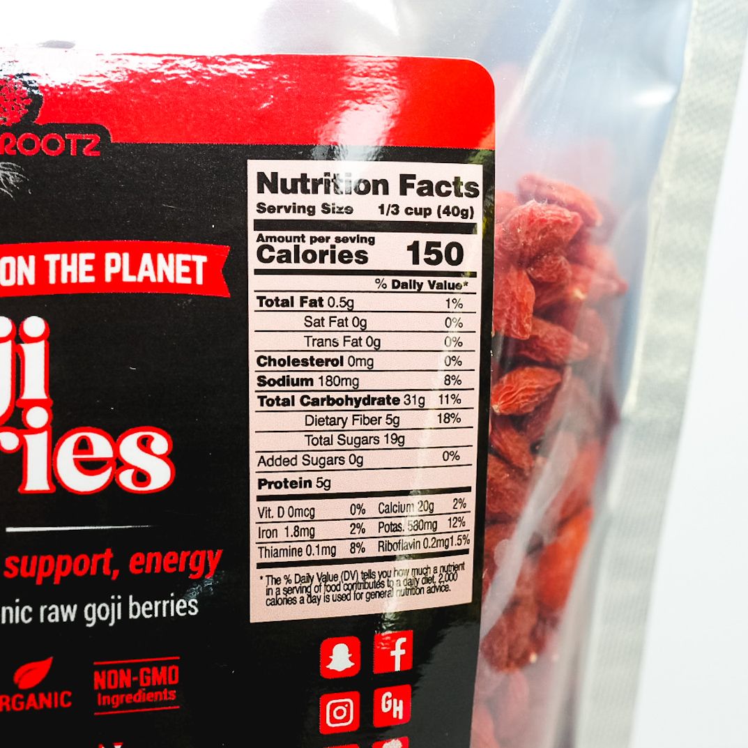 Organic Raw  Goji Berries