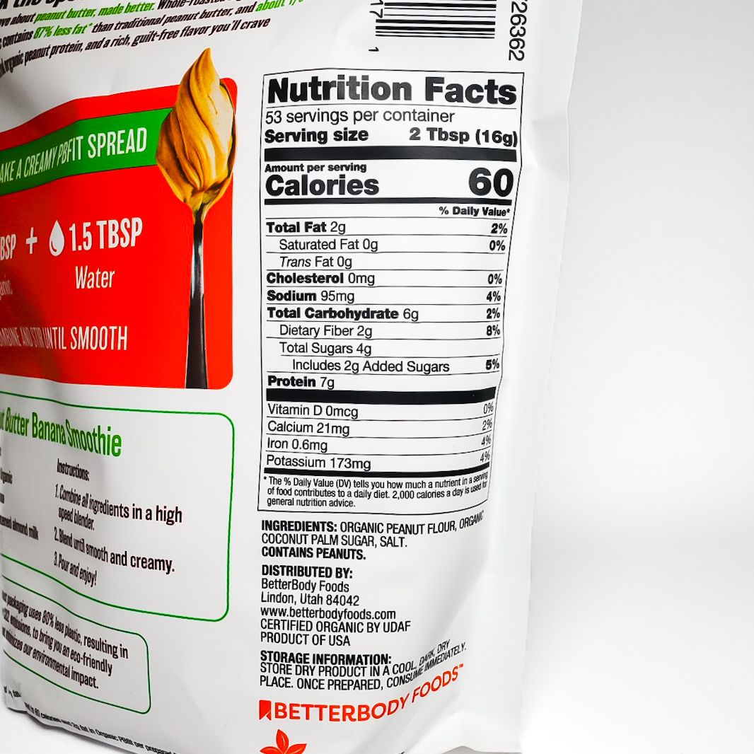 Organic Peanut Butter Powder