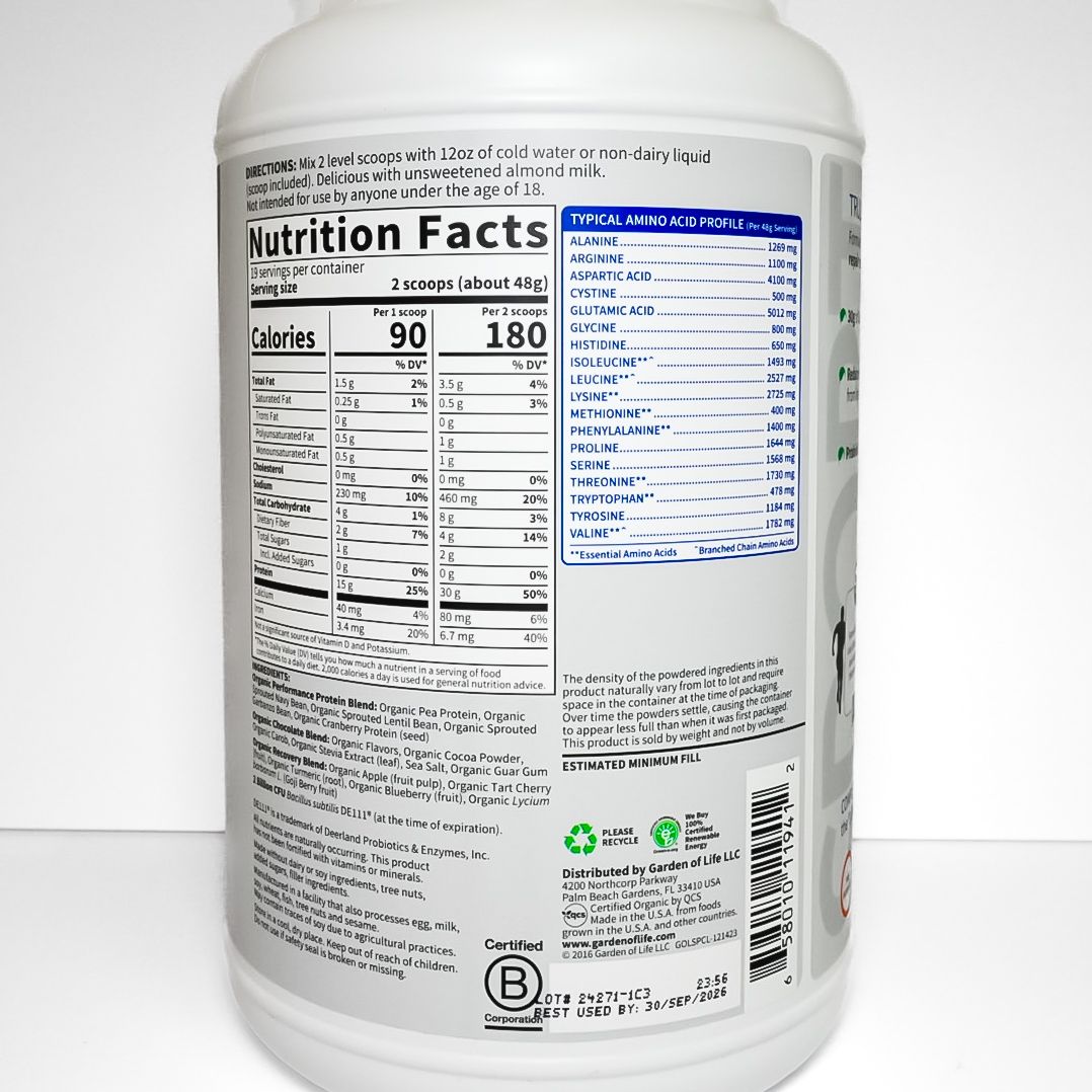 Organic Plant Based Protein (Chocolate)