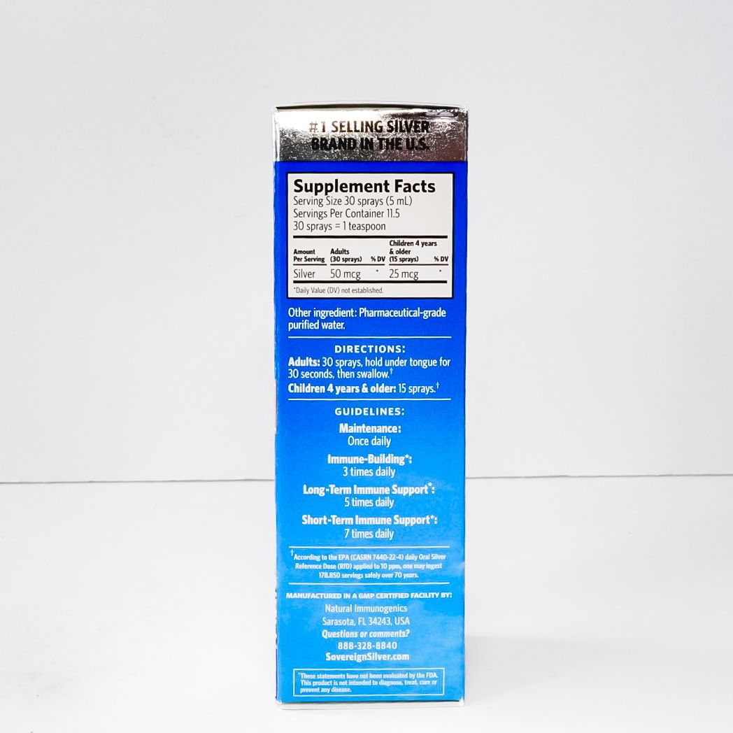 Sovereign Silver Bio Active Silver Hydrosol