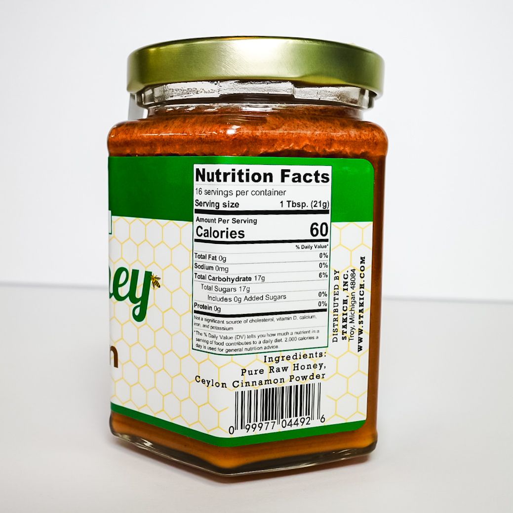 Stakich Raw Cinnamon Honey