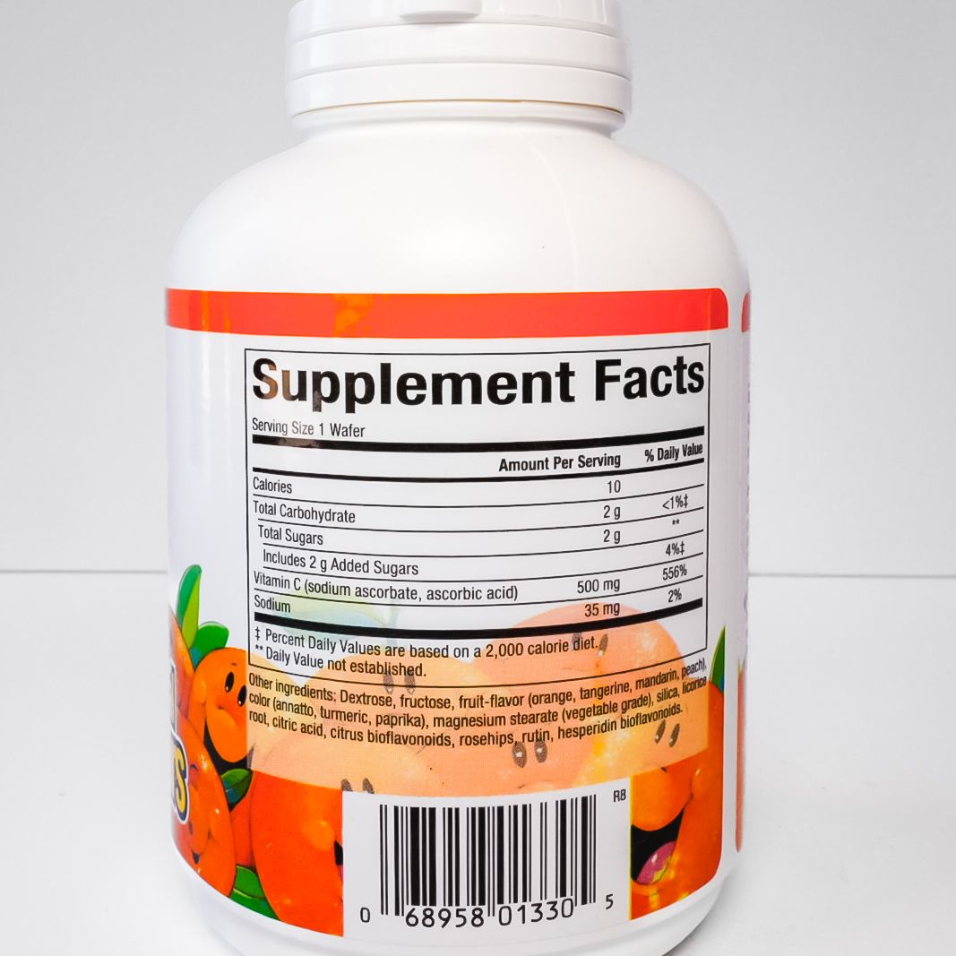 Natural Factors Orange Flavor Vitamin C 500MG Chew