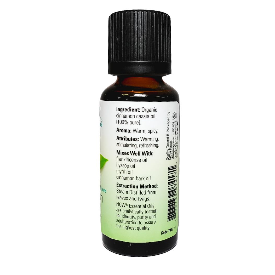 Now foods Cinnamon Cassia essential oil