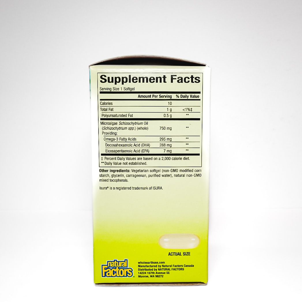 Natural Factors Marine Algae DHA
